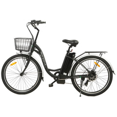 Ecotric Peacedove black electric city bike MB
