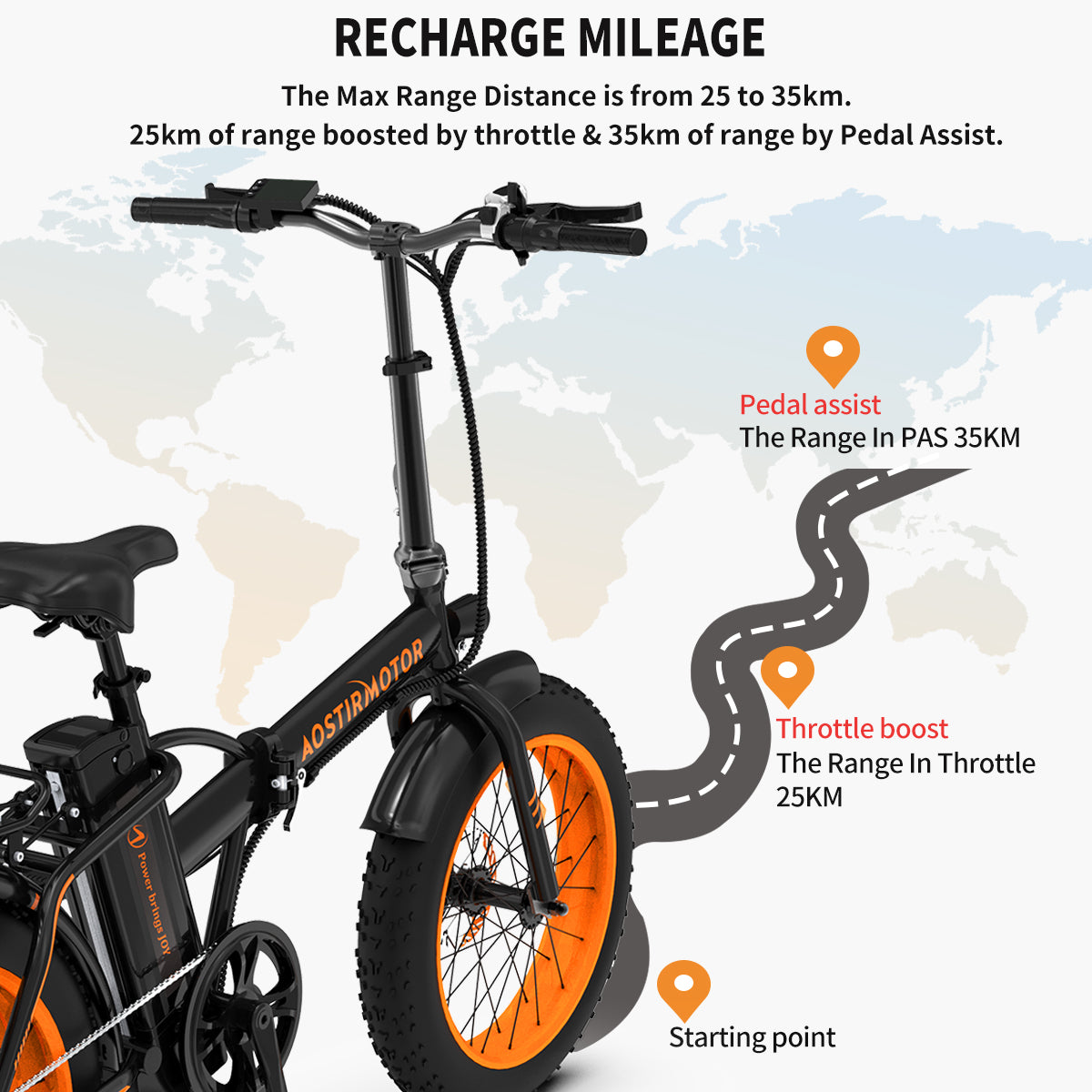 aostirmotor electric bicycle S07 Max 26" 1000W Bike Fat Tire P7 48V 20Ah Remov This alloy strengthens Aostirmotors electric mountain bike Aostirmotor 500W S18-Mini Versatile Electric