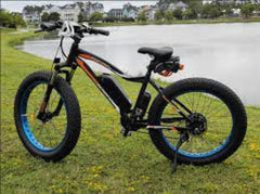 Ecotric Rocket Fat Tire Beach Snow Electric Bike - Blue
