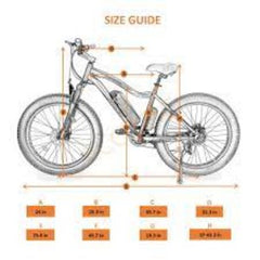 Ecotric Rocket Fat Tire Beach Snow Electric Bike - Blue